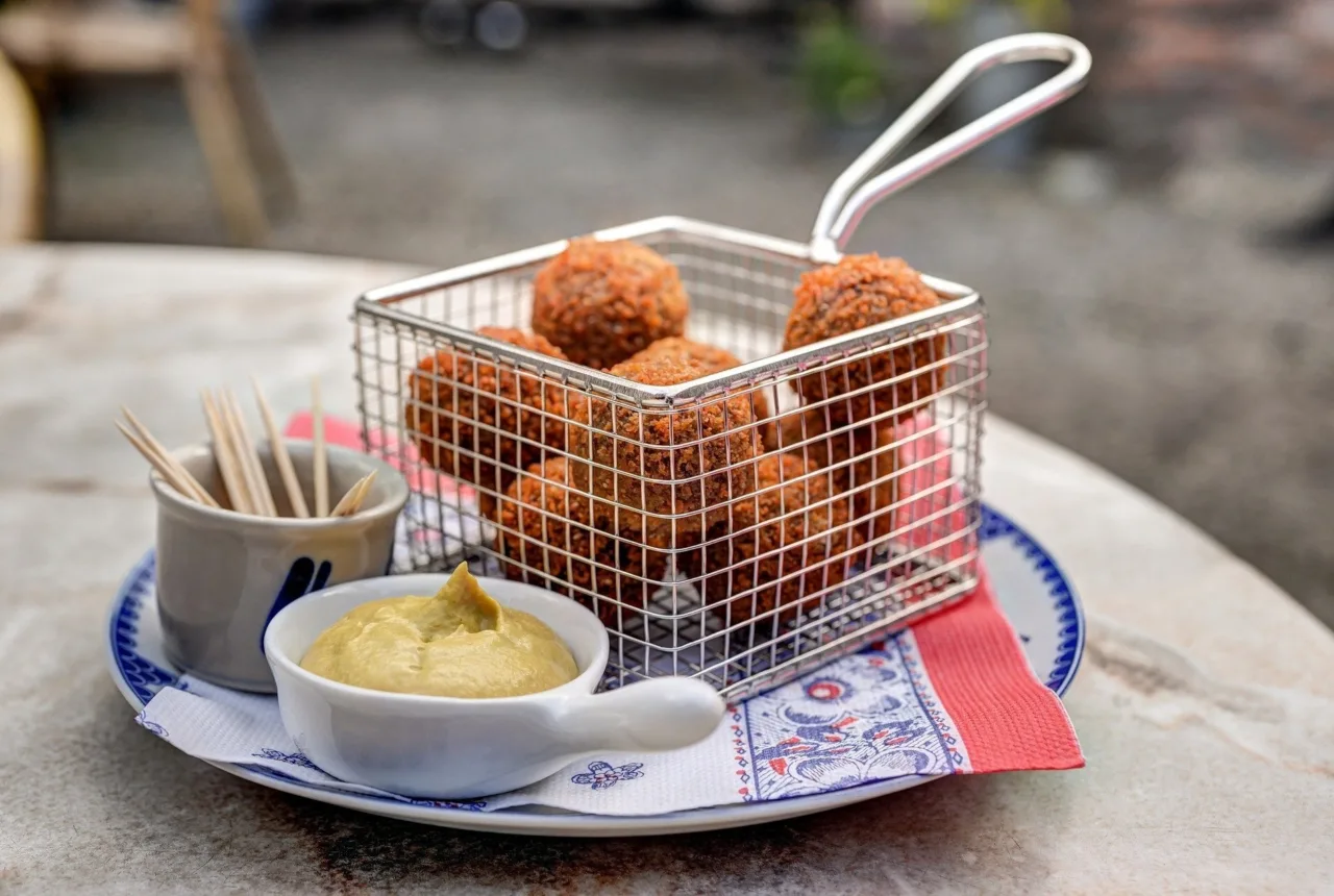 Typisch niederländische Bitterballen - Uit in Enschede