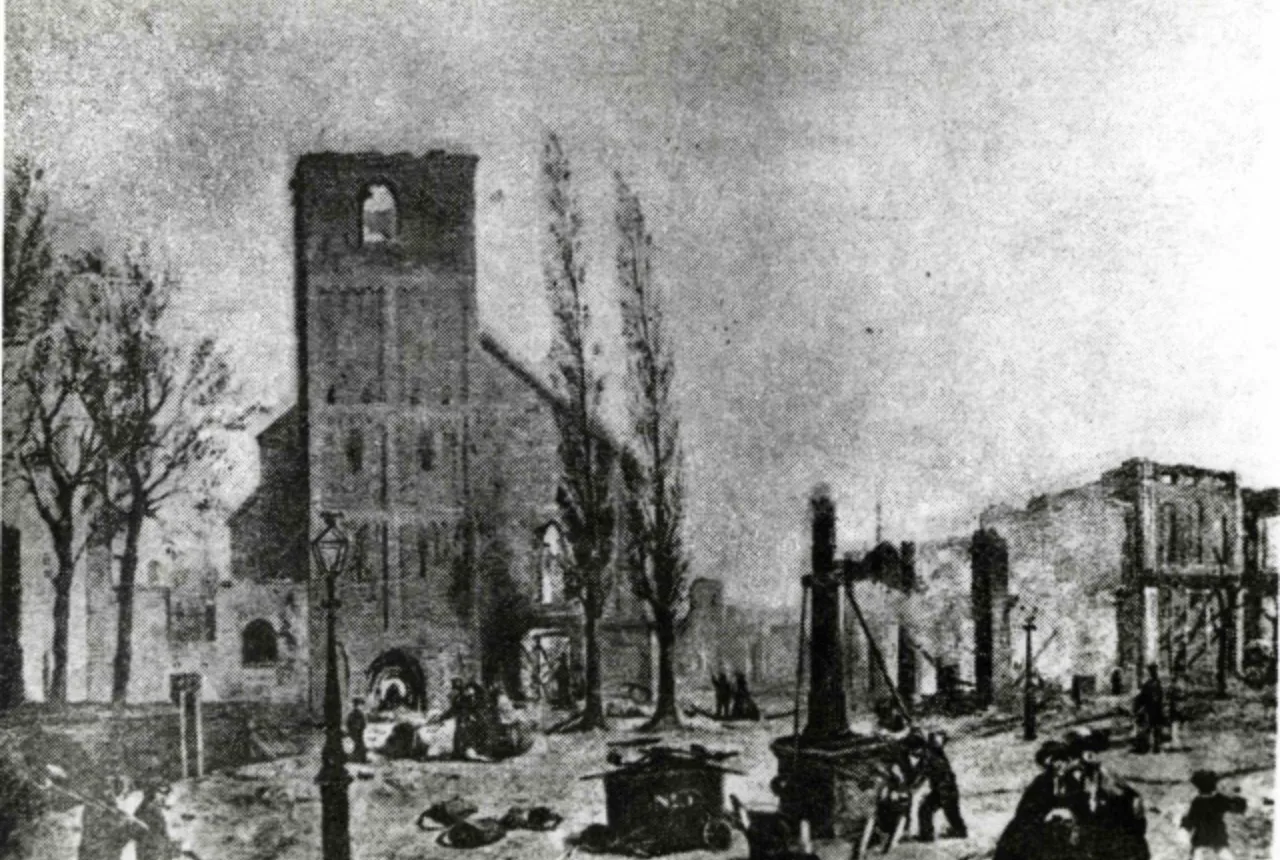 1862 ravage na de stadsbrand Enschede - Uit in Enschede