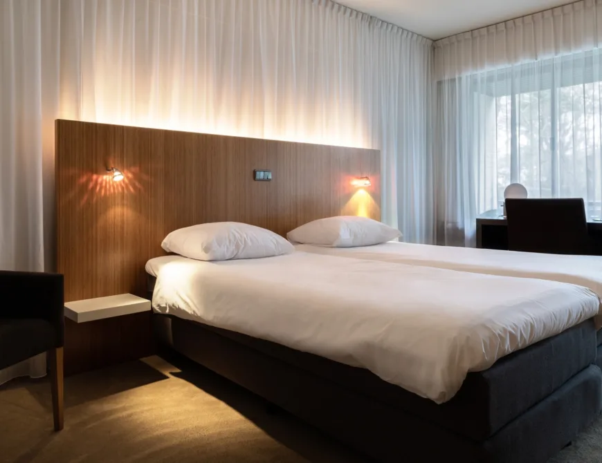 Ein Zimmer im Resort Bad Boekelo in Enschede - Uit in Enschede