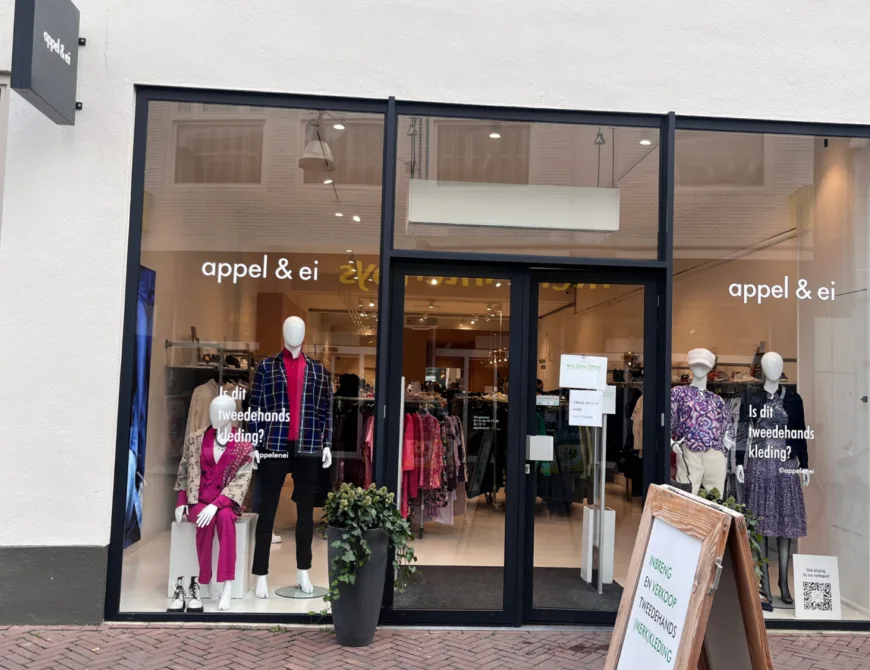 Voorkant van de Tweedehands winkel Appel & Ei in Enschede - Uit in Enschede